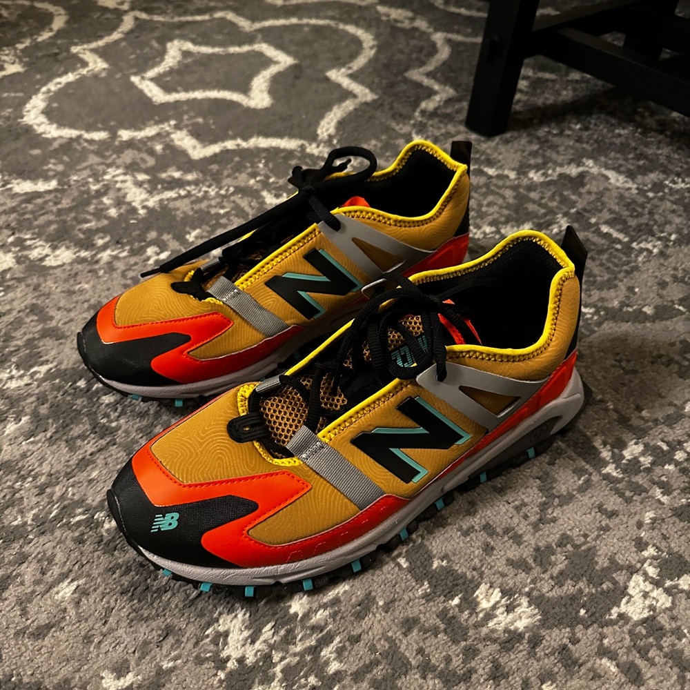 New Balance X-Racer Men Casual Trail Running Shoe Orange Black Trainer Sneaker